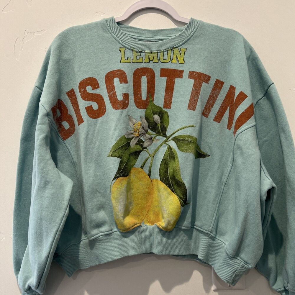 Threads of Luxx Lemon Biscottini Oversized Cozy Sweatshirt Euro Aesthetic size M